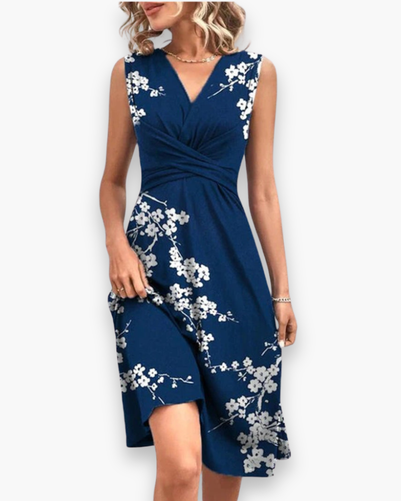 Damen Luftiges Elegantes Kleid | Midi