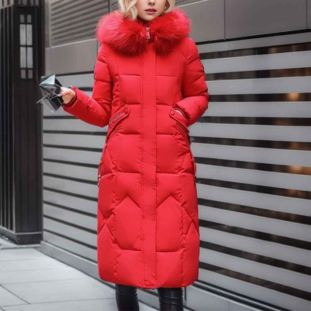 Daunenjacke Damen Lang Mit Kapuze | Gefüttert Und Elegant