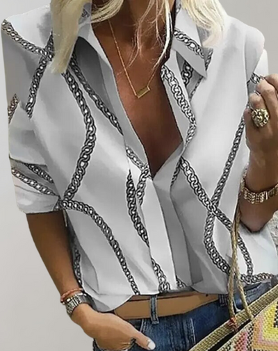 Bucha® | Lässige Damenbluse mit langen Ärmeln