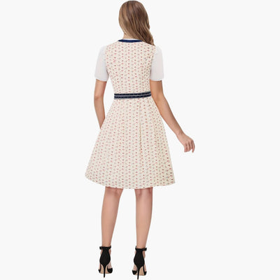 Bedrucktes Dirndl kleid für Damen - Oktoberfest 2025