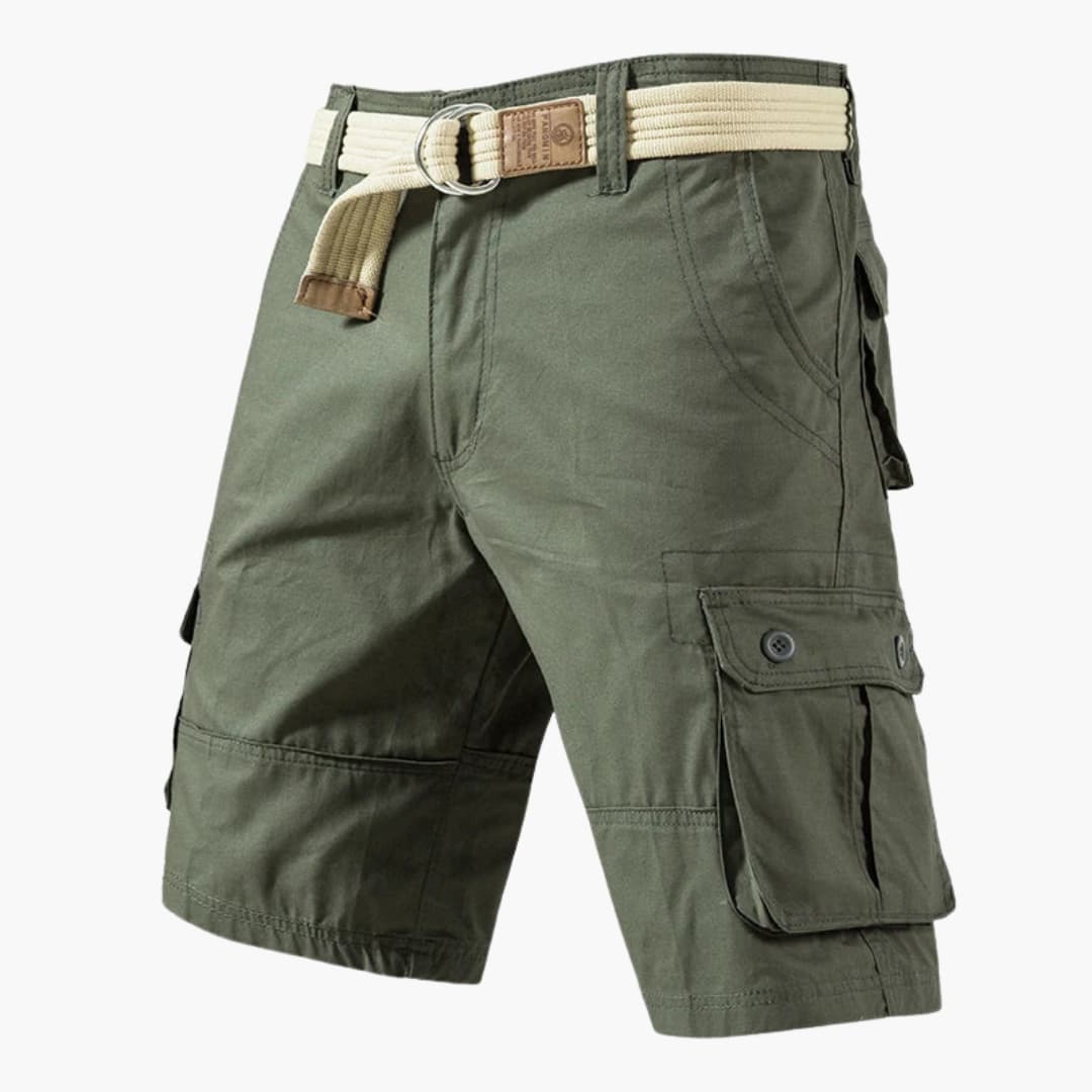 Cargoshorts mit Gürtel und Taschen - für Herren im Freizeitstil