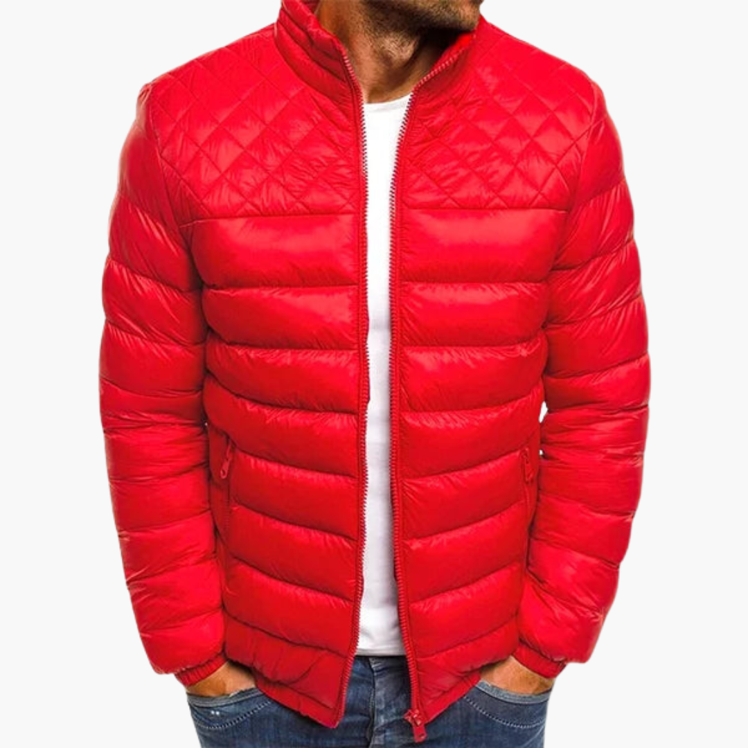 Elegante Steppjacke - Herren Winterjacke mit Reißverschluss