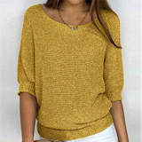 Beatriz | Kuscheliger Komfort-Pullover – Übergangsjacke – Gelb
