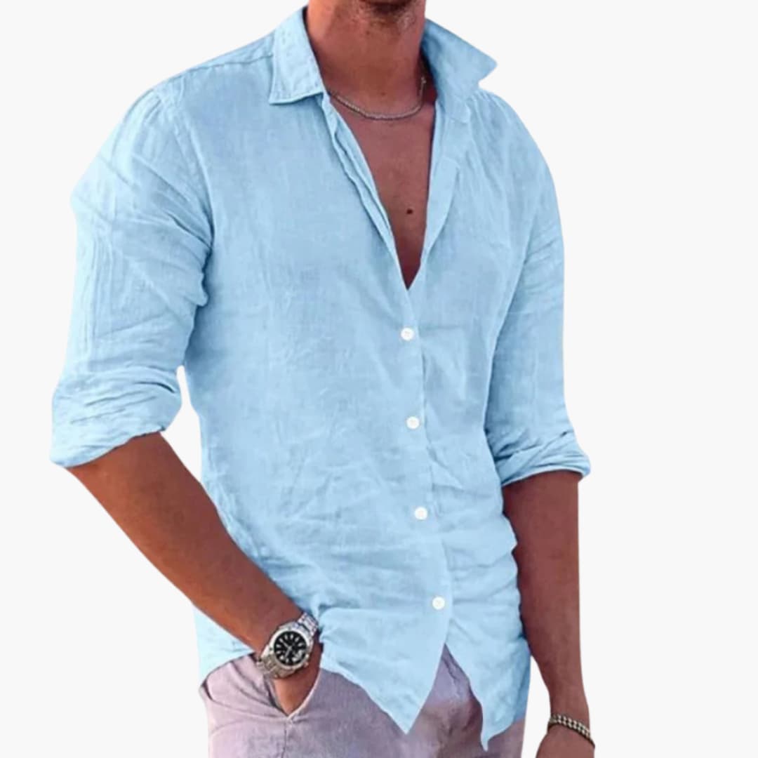 Sommerhemd für Herren - Leicht, Atmungsaktiv & Freizeitlook