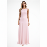 Eline | Elegantes Plissee Maxi Kleid für Damen – Formell – Rosa