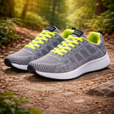 Orthopädische Slip-On-Sneaker für Damen | Fußgewölbestütze – Grau-Grün