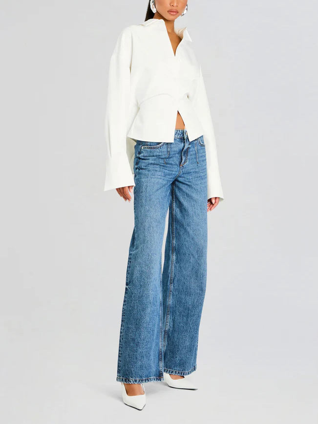 Iris™ Weiße Bluse