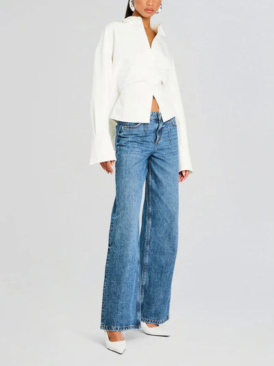 Iris™ Weiße Bluse