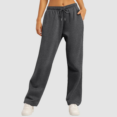 Damen Weit Bein Hochtaillierte Jogger Hose | Lockerer Schnitt