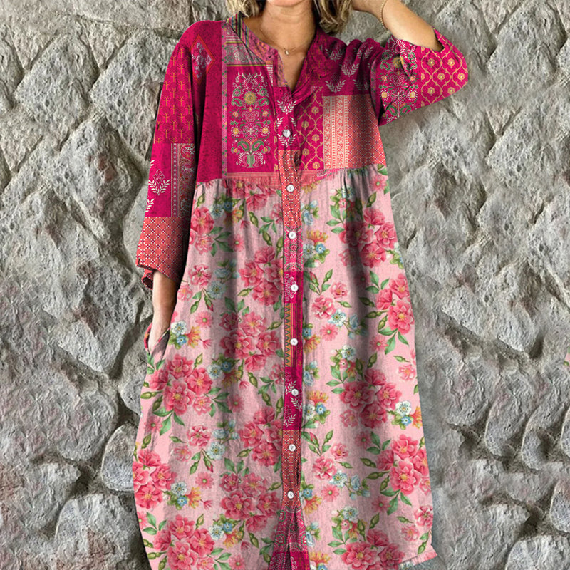 Marel - Vintage Kleid mit Blumenmuster