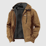 Trendige Warme Bequeme Langlebige Stilvolle Fleece Reißverschlussjacke – Braun