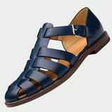 Premium-Ledersandalen für Herren – Dunkelblau