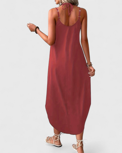 Tracie – Langes Kleid Mit Lose V Ausschnitt