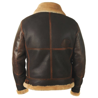Retro-inspirierte Herrenjacke mit Innenseite aus Shearling