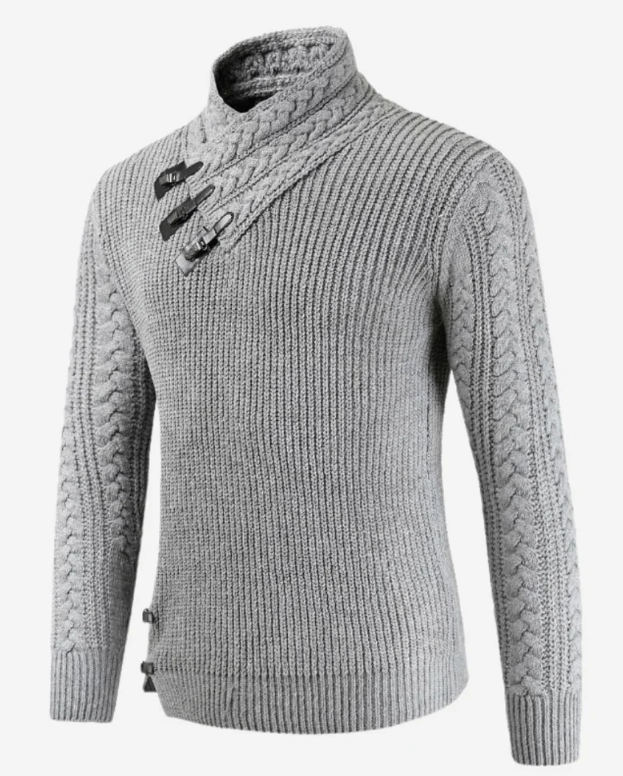 Roge | Eleganter gestrickter Rollkragenpullover für Männer mit Stil