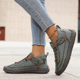 Damen Hochwertige Schnürschuhe – Grün