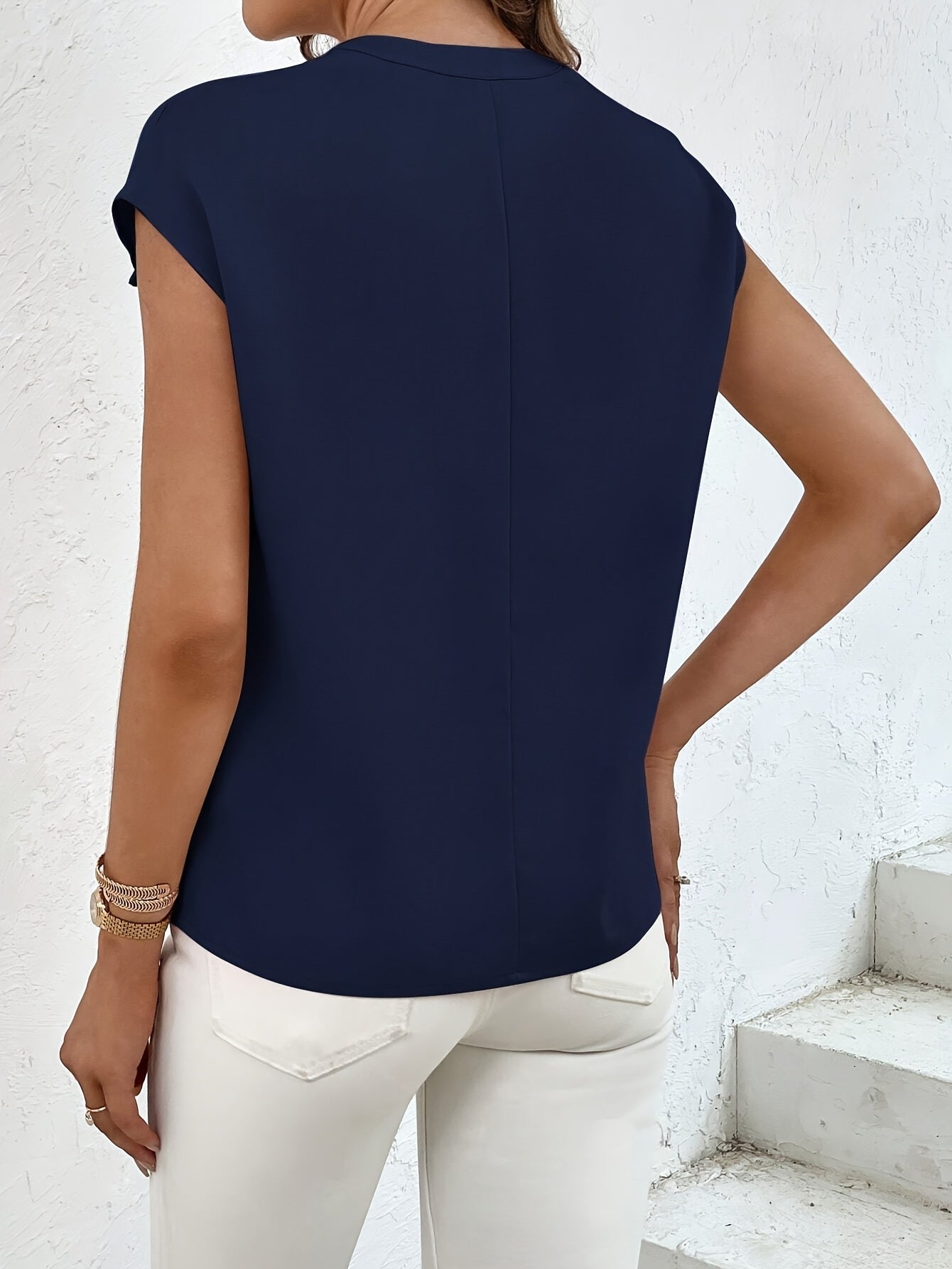 Marquita - Sommerliches Lässiges Hemd Mit Kurzen Ärmeln Und Taschen