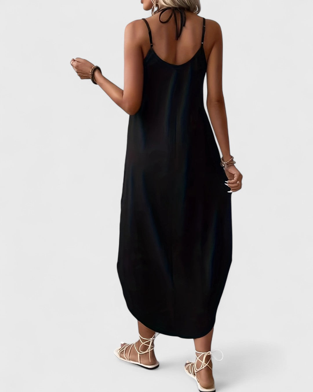 Tracie – Langes Kleid Mit Lose V Ausschnitt