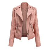 LARA / JACKE AUS GEWASCHENEM LAMMLEDER – Rosa