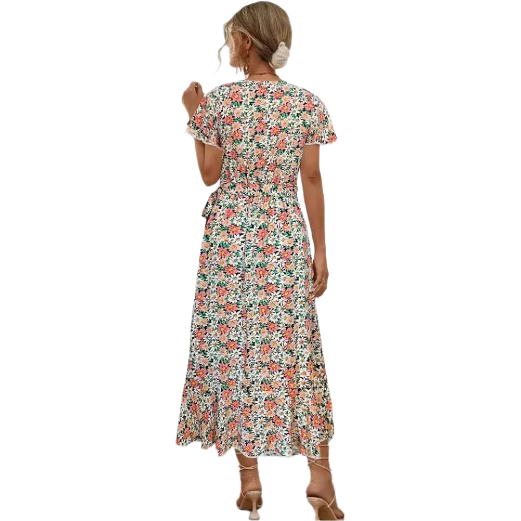 Mila® | Elegantes Wickelkleid mit Rüschen