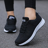 Evelyn | Atmungsaktive Orthopädische Damen-Sneaker Mit Strickdesign – Schwarz