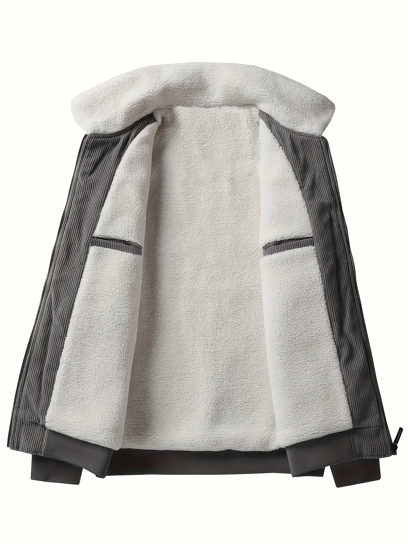 Lässige Label-Patch Fleece-gefütterte Winterjacke für Herren | Ideal für den Winter