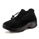 Orthopädische Damenschuhe mit breitem Leisten – Mitternachts Schwarz