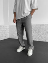 Chris | Damen Hose modisch weit geschnitten und bequem – Grau