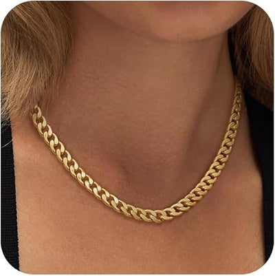 Bold Gold Cuban Link Necklace