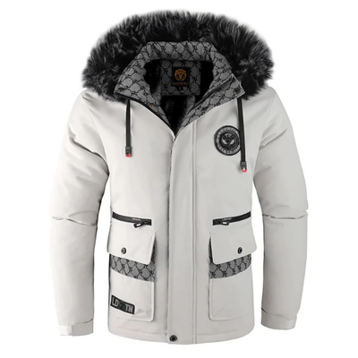 Herren Winter Kapuzen Parka Jacke | Warme