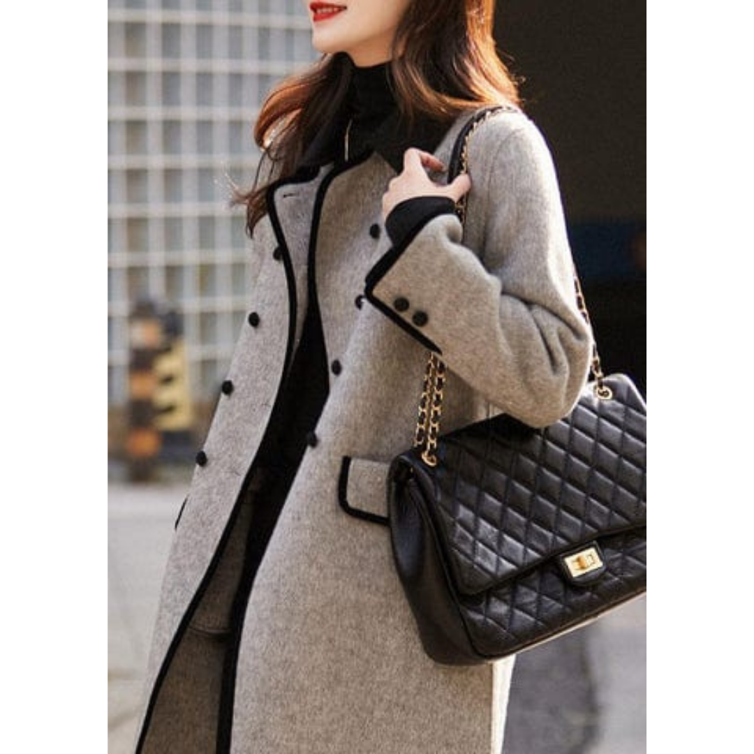 Schicker Zweireihiger Trenchcoat Für Damen | Elegant