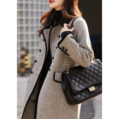 Schicker Zweireihiger Trenchcoat Für Damen | Elegant