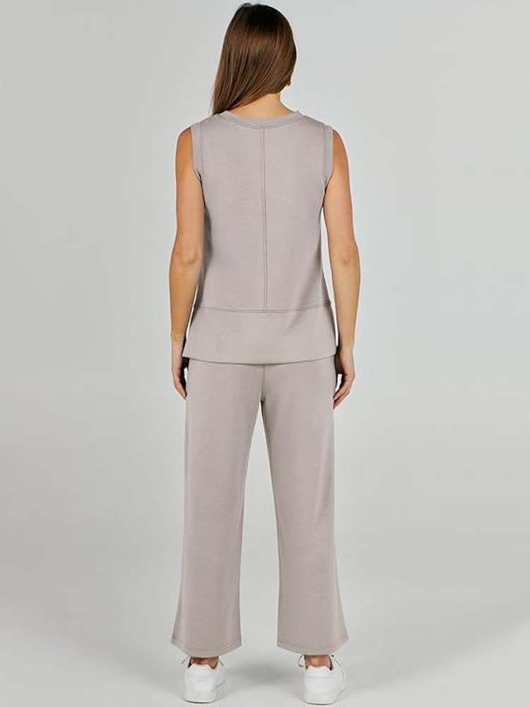 Saphira | Ärmelloses Zweiteiler-Set