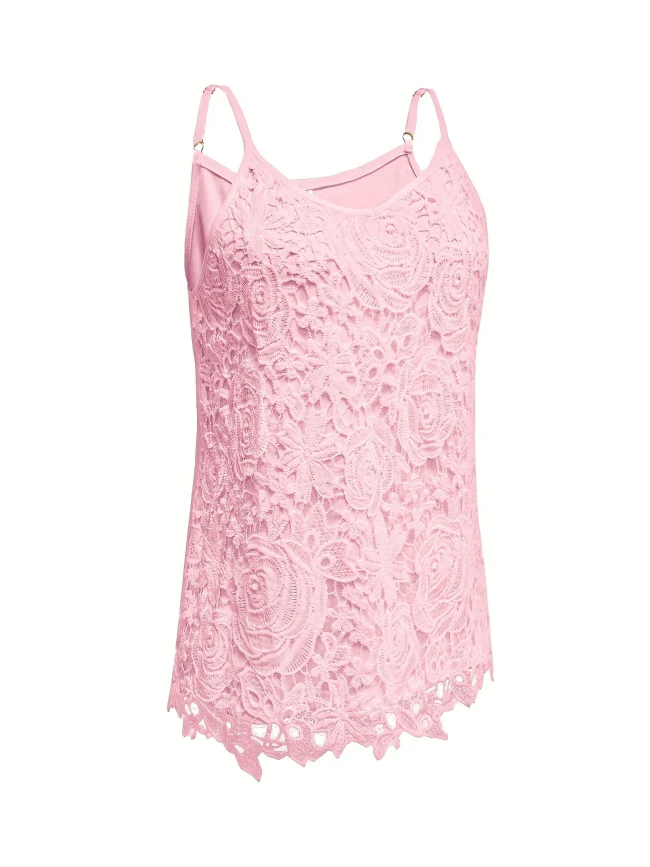 Juna – Elegantes ärmelloses Spitzenoberteil Mit V Ausschnitt