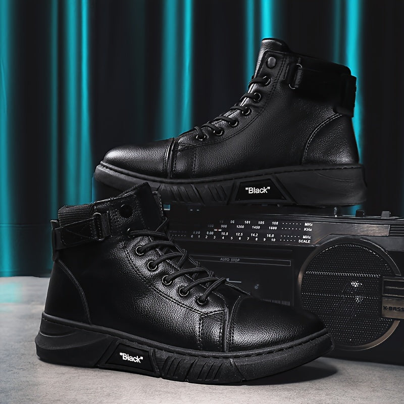 Winterstiefel Herren | Hoher Schaft Mit Schnürung Und Knöchelriemen