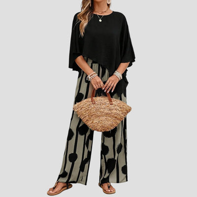 Paolina – Stilvolles Zweiteiliges Set Mit Drucken