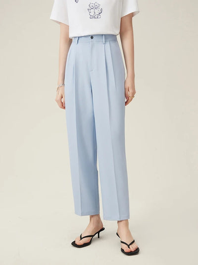 Thekla® | Klassische High-Waist-Bundfaltenhose