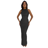Laura | Stilvolles Abendkleid Damen lang & mit Pailletten – Schwarz