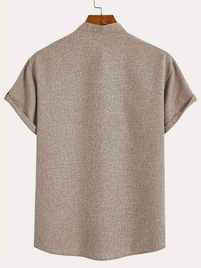 Elliott – Elegantes Kurzarm Hemd Mit Stehkragen