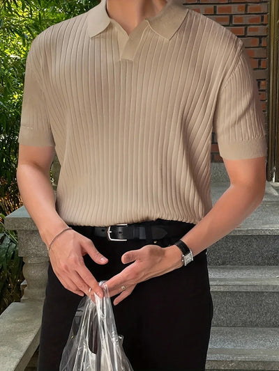 Avgustin – Lässiges Kurzarm Polo Hemd