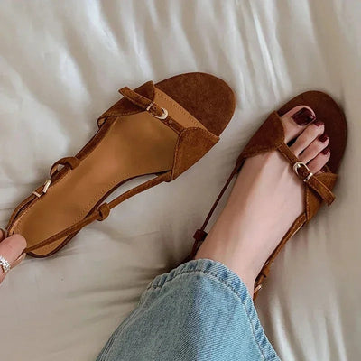 Lurenza® | Minimalistische Sommerriemchen-Sandalen