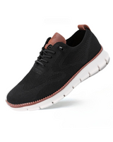 Herren Schnürer Plattform Turnschuhe – Schwarz