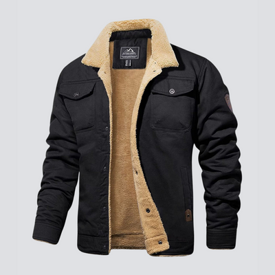 Klassische Utility-Jacke mit kuscheligem Sherpa-Futter für Männer