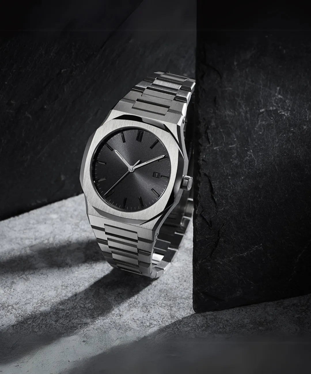 Sand Minimalistische ultradünne Uhr