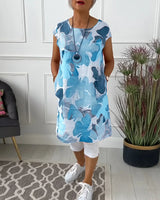 Isabelle | Damenbluse mit lockerem Schnitt und Komfort – Blau