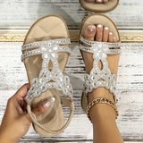 Pauline | Herren Frühlings Atmungsaktive Outdoor Sandalen – Aprikose