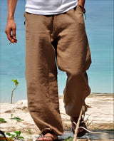 Theo - Hose Herren - für sonnige Outdoor-Spaziergänge – Khaki