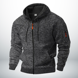 Paula | Stylische Herren-Fleecejacke cozy & modern – Dunkelgrau
