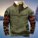 Emil | Herren Lässiger Winterpullover mit Halb-Reißverschluss – Stil 1