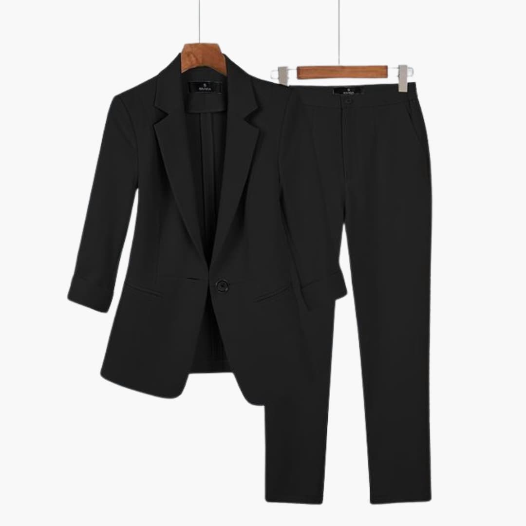 Elegantes Blazer- und Hosen-Set für Frauen - Perfekter Anzug